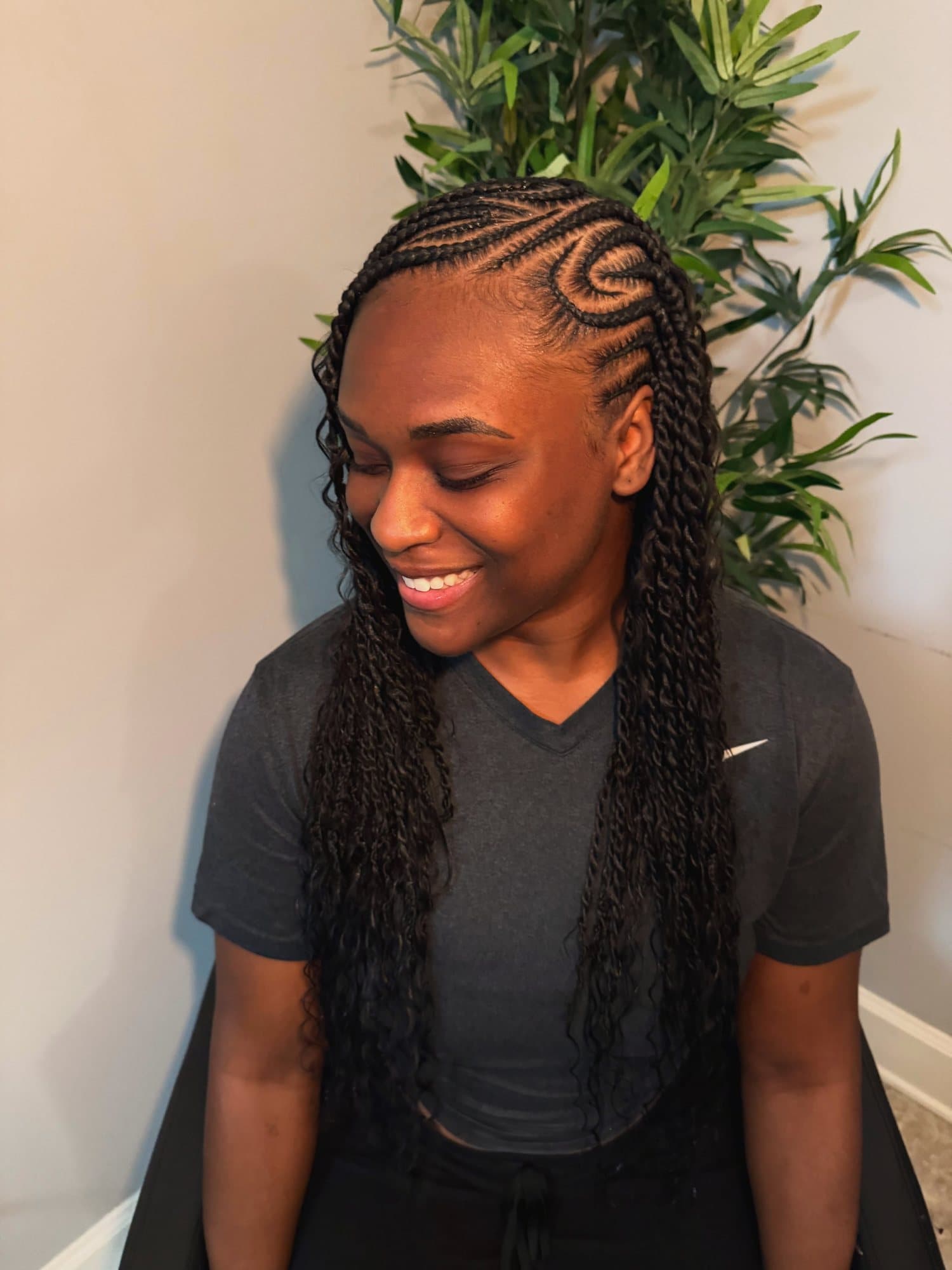 Geometric & Fulani Braids by Quality Cologne, further angle